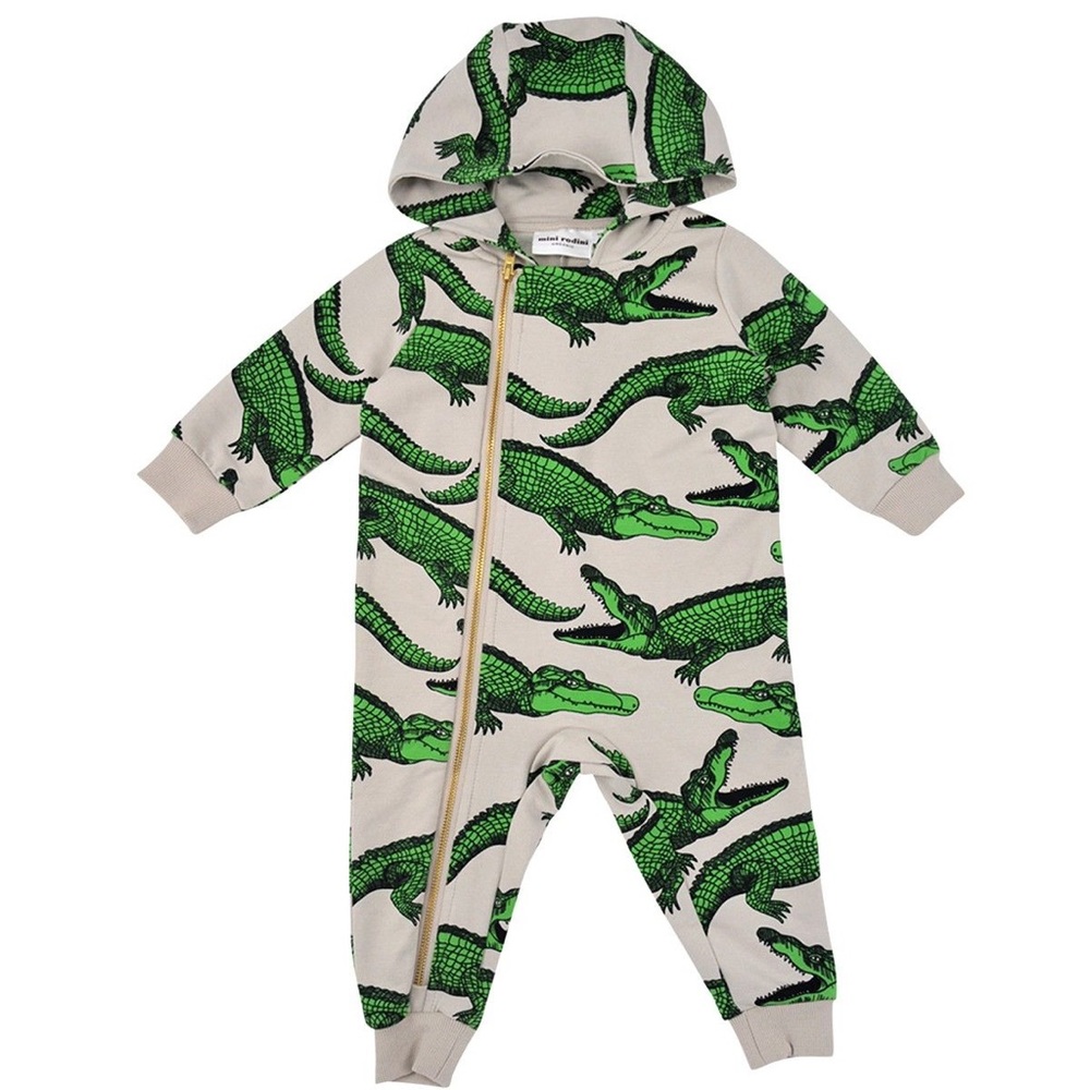 Mini Rodini crocodile hooded Sweatsuit